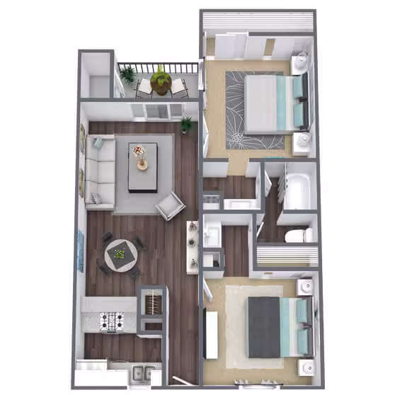 Unit A015 C207 floor plan